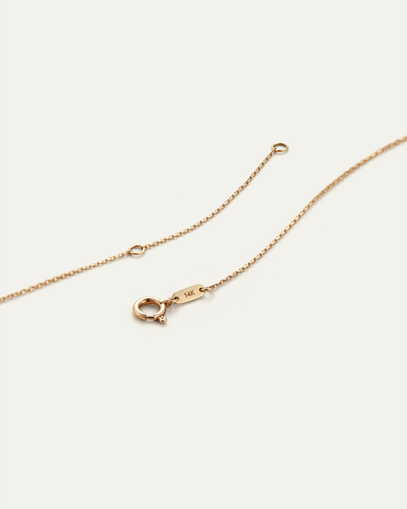 14K Gold Bubble Letter Necklace - B